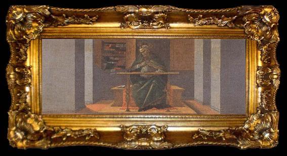 framed  Sandro Botticelli St Augustine in his Study, ta009-2